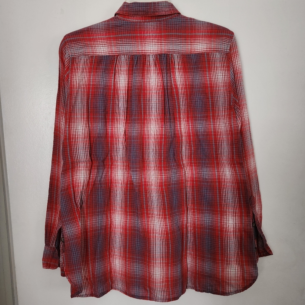 denim supply ralph lauren womens Plaid Shirt Size Medium - Picture 3 of 7